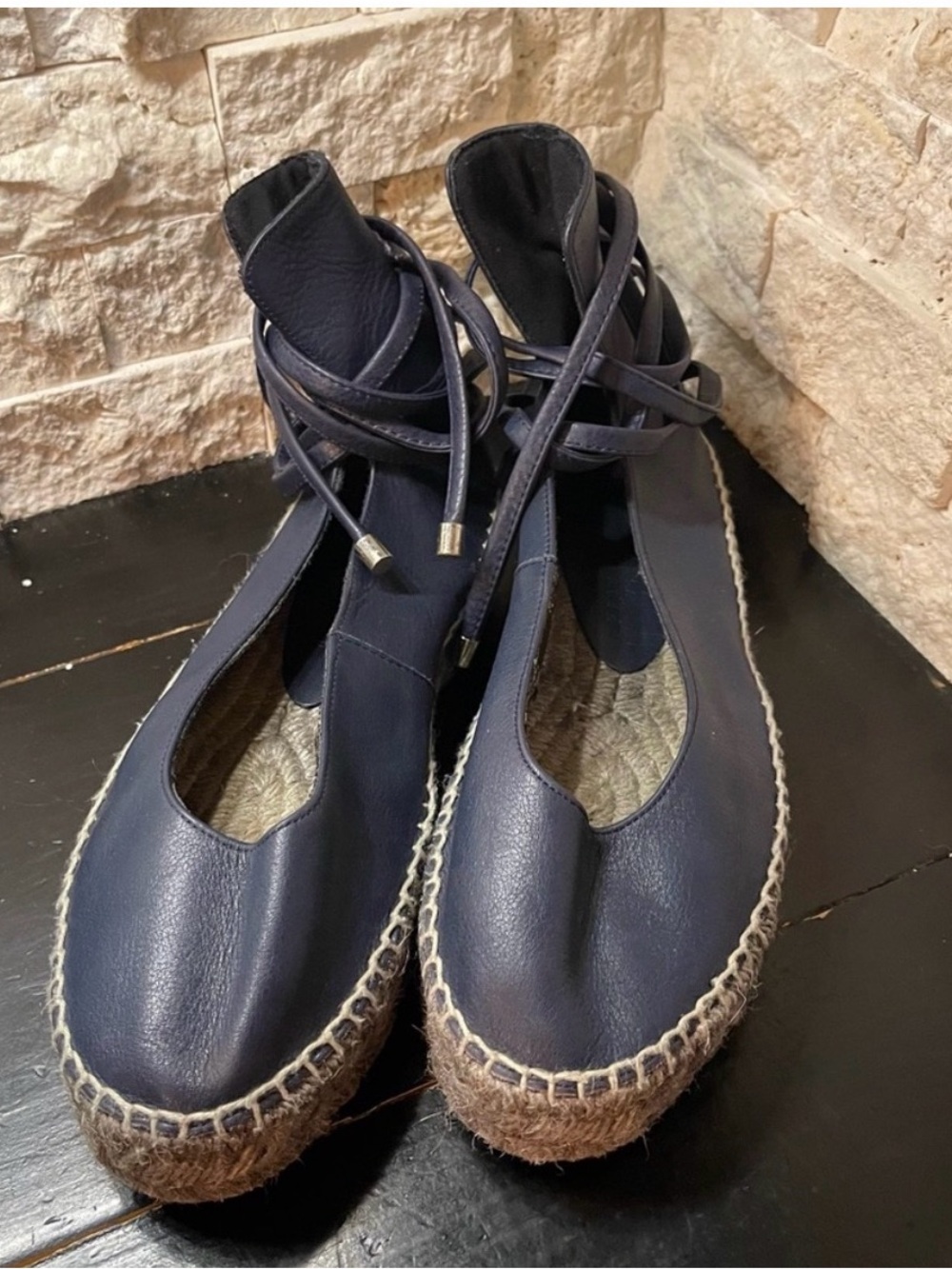 Zero + Maria Cornejo “Zara” Espadrille with ankle tie